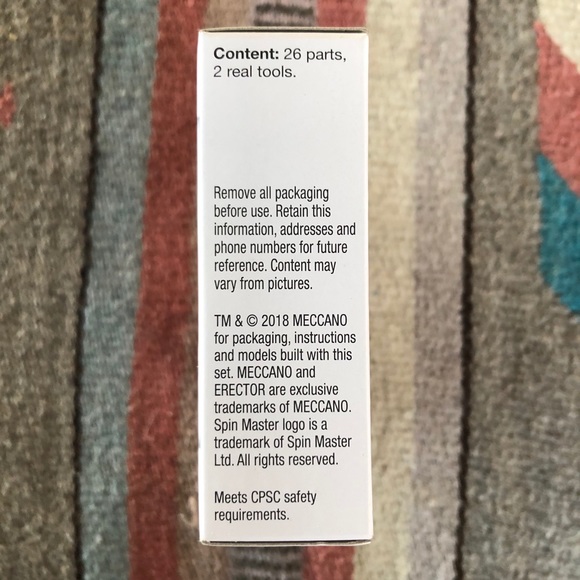 Erector Set by Meccano 26 Parts+Tools Bulldozer - Picture 4 of 8